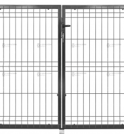 Nagykapu - kerítéspaneles - 120x300 - antracit