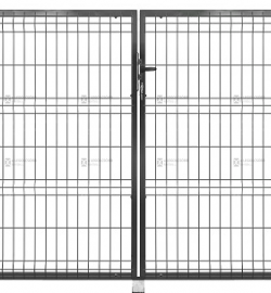 Nagykapu - kerítéspaneles - 150x400 - antracit