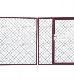 Nagykapu - kiskapus - mezőgazdasági - 300cm - barna