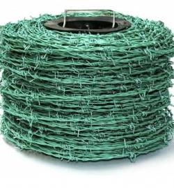Tüskéshuzal Zöld PVC-s