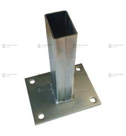 Rögzítőtalp - 60x40 mm-es szögletes oszlophoz