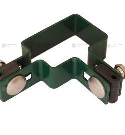 60x40mm oszlopra való sarok bilincs - zöld